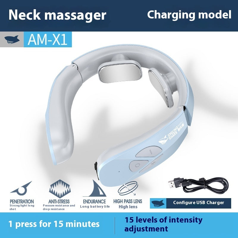 Electric Neck Massager EMS Pulse Rechargeable USB