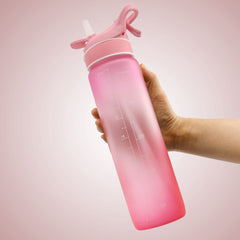 Funda protectora para botella de agua, con pajita y forma de rebote, para deportes